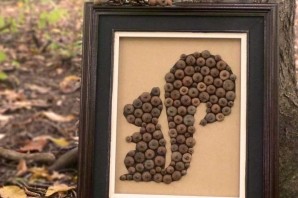 Белка из желудей поделка