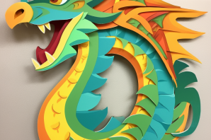 Поделка дракон из пеноплекса