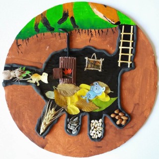 Мышиная норка осенняя поделка