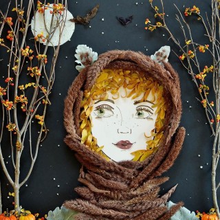 Осенняя улыбка поделка в сад