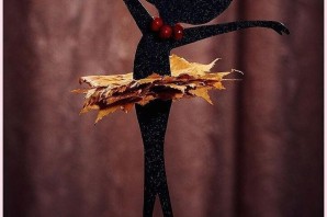 Поделка балерина из природного материала