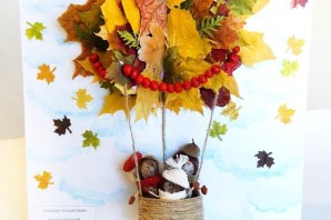 Поделка в детский сад осенняя пора
