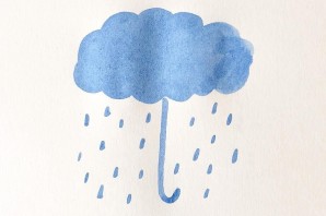Поделка тучка с дождиком