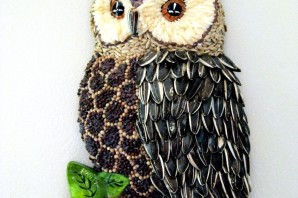 Осенняя поделка сова из природного материала