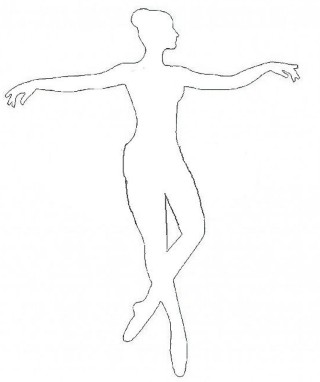 Фигура балерины из бумаги шаблоны