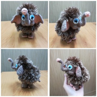 Мамонтенок из природного материала