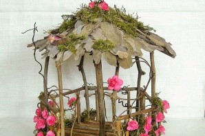 Поделка в сад из веток