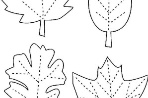 Осенняя аппликация шаблон для вырезания