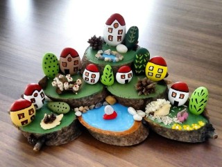 Детские поделки из камней