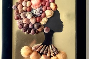 Осенняя поделка из ракушек