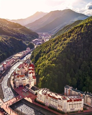 Красная поляна обои