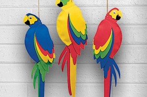 Закладка попугай из бумаги