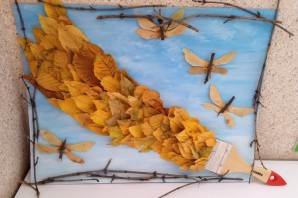 Осенняя поделка море