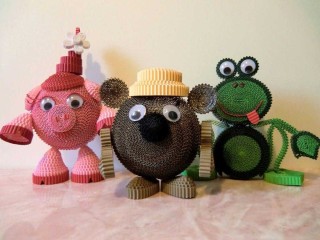 Фигурки из гофрированного картона