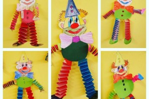 Клоун из бумаги своими руками