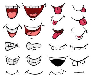 Рот и улыбка для поделок