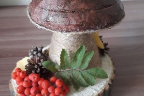 Осенняя поделка грибок