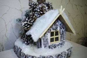 Зимняя избушка своими руками поделки