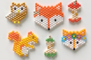 Плоские фигуры из бисера