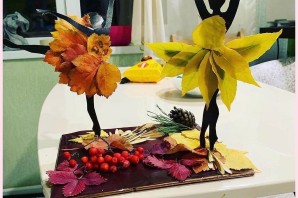 Осенняя поделка в садик балерина