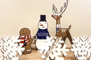 Новогодние фигуры из картона