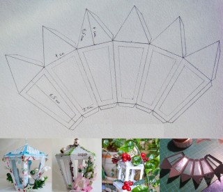 Уличный фонарь из бумаги