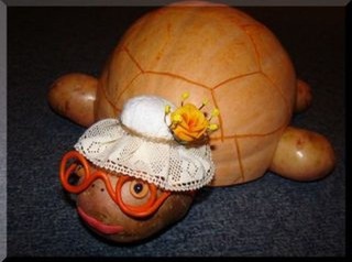 Черепаха из тыквы