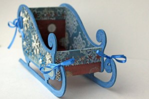 Санки из картона своими руками