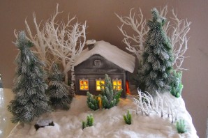 Домик в лесу поделка