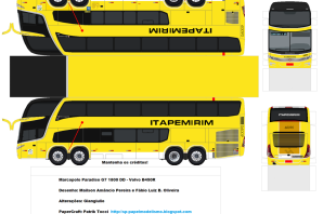 Автобус из бумаги