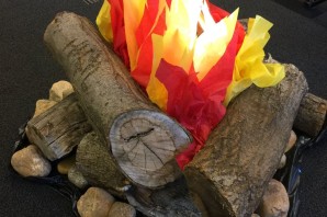 Костер своими руками для сценки