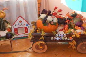 Осенняя поделка грузовик с овощами