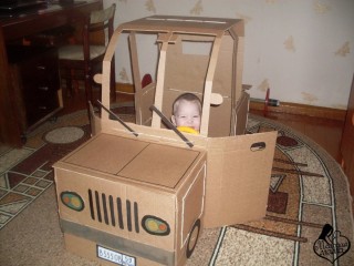 Машина из картона своими руками