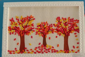 Коллективная поделка осенний лес