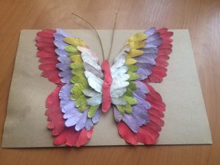 Аппликация из вертолетиков клена