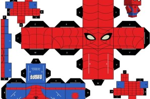 Человек паук из бумаги