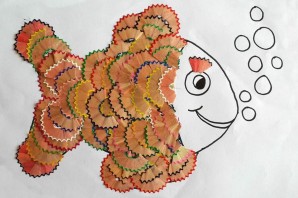 Поделки из карандашной стружки для детей