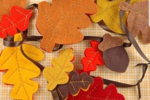 Поделка из фетра золотая осень