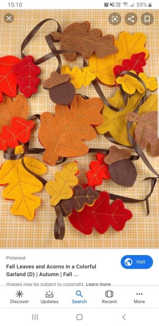 Поделка из фетра золотая осень