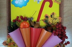 Зонтик с овощами поделка