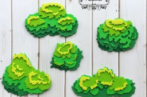 Кустики из бумаги своими руками