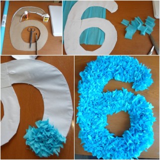 Объемная цифра в школу своими руками