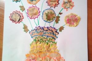 Поделки из стружек карандашей своими руками