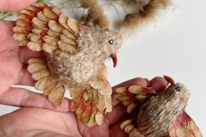 Птица из природного материала своими руками
