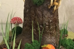 Грибная полянка поделка в сад
