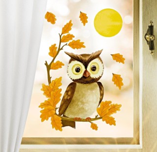 Макет совы для осенней поделки