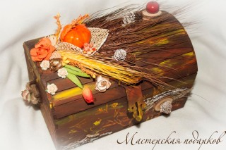 Осенний сундучок поделки в садик