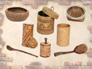 Предметы русского быта из природного материала