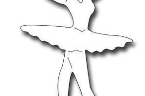 Силуэт балерины для вырезания из бумаги