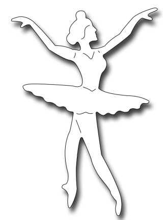 Силуэт балерины для вырезания из бумаги
